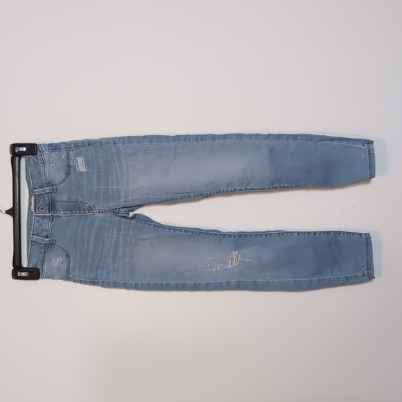 Sonoma Distressed Daisy Embroidered Skinny Jeans - Girls - Picture 1 of 5